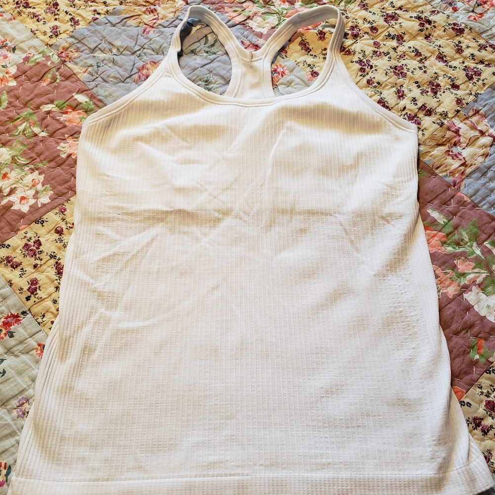 Lululemon Ebb to Street tank white sz 10